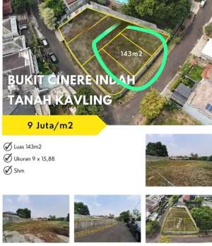 Jual kavling siap bangun komplek Bukit Cinere indah depok lokasi di Depok Kota, tersedia melalui melalui situs Olx