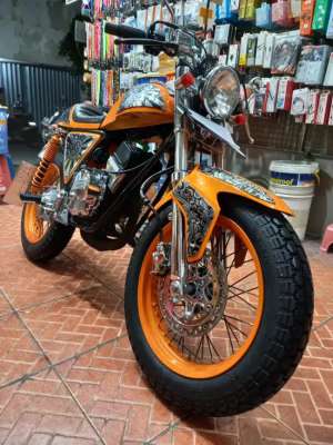 Jual bekas JUAL MOTOR CUSTOM CAFE RACER CAFERACER ANTIK KLASIK MODIFIKASI SATRIA,lokasi di Tangerang Selatan Kota