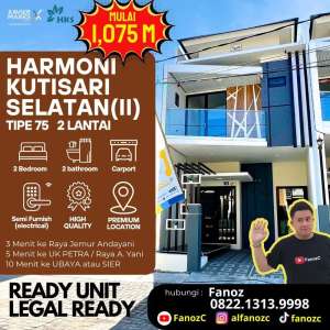 jual rumah surabaya, Harmoni kutisari selatan, rumah kutisari dekat petra lokasi di Surabaya Kota, tersedia melalui melalui situs Olx