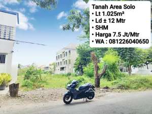 Jual Tanah Area Solo Bisa Untuk Rumah Mewah Atau Di Kavling lokasi di Surakarta Kota, tersedia melalui melalui situs Olx