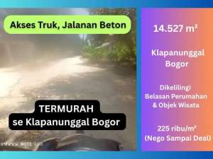 Jual Tanah di Dekat Cibubur Cileungsi, Klapanunggal Bogor, Dikelilingi Perumahan dan Obyek Wisata lokasi di Jakarta Timur, tersedia melalui melalui situs Olx