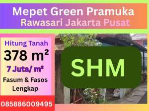 Jual Tanah di Jakarta Pusat, Rawasari,Nempel Nempel cempaka Putih, SHM,7 Jutam2, Nego lokasi di Jakarta Pusat, tersedia melalui melalui situs Olx