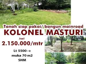 Jual Tanah Kavling Di Mainroad Kolonel masturi cimahi bandung cocok untuk perumahan,tempat wisata,villa,kebun lokasi di Cimahi Kota, tersedia melalui melalui situs Olx