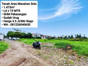 Jual Tanah Pekarangan Area Dekat Manahan, Bisa Untuk Perumahan, Rumah Mewah lokasi di Surakarta Kota, tersedia melalui melalui situs Olx
