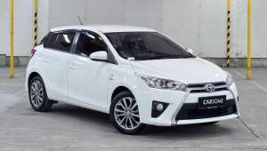 Jual bekas JUAL Toyota Yaris 1.5 G MT 2017 Putih kilometer 47rb,lokasi di Jawa Barat
