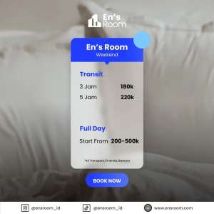 Jumat Staycation Penginapan Emerald Bintaro EnsRoom lokasi di Tangerang Selatan Kota, tersedia melalui melalui situs Olx