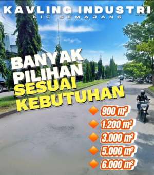 Kavling di kawasan industri candi Semarang SIAP bangun gudang industri lokasi di Semarang Kota, tersedia melalui melalui situs Olx