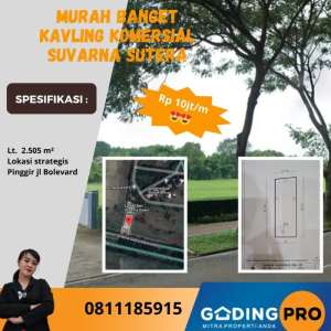 Kavling Komersial Di Boulevard Suvarna Sutera Lavon Cikupa Tangerang lokasi di Tangerang Kab., tersedia melalui melalui situs Olx