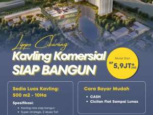 Kavling Komersial Lippo Cikarang di Bekasi lokasi di Bekasi Kab., tersedia melalui melalui situs Olx