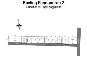 Kavling Pandanaran 7 menit Kampus UII Yogyakarta, Cocok Untuk KostHunian lokasi di Sleman Kab., tersedia melalui melalui situs Olx