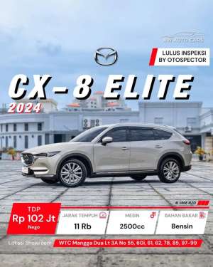 Jual bekas KM 11 RB Mazda CX-8 Elite 2024 CX8 Sunroof Touring GT,lokasi di Jakarta Utara