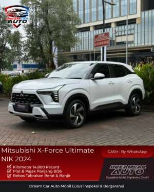 Jual bekas KM 13rbMitsubishi Xforce Ultimate 2024 Putih Non Diamond Sense,lokasi di Tangerang Kota