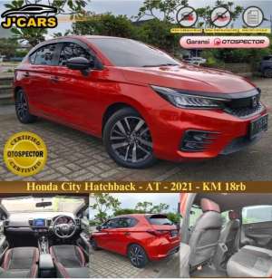 Jual bekas KM 18k Honda City 1.5 HB CVT 2021 Automatic Hatchback Ringan Murah,lokasi di Bekasi Kota