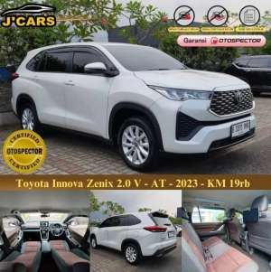 Jual bekas KM 19k Toyota Innova 2.0 Zenix V CVT 2023 Automatic Ringan Murah,lokasi di Bekasi Kota