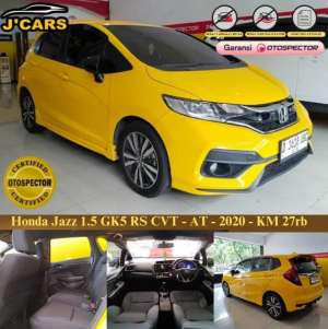 Jual bekas KM 27k Honda Jazz 1.5 RS CVT 2020 Automatic Ringan Murah,lokasi di Bekasi Kota