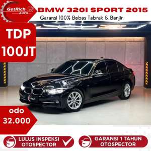 Jual bekas Km 30Rb BMW 320i Sport 2015 Hitam Facelift F30 Masih Seperti baru,lokasi di Jakarta Utara