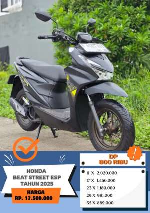 Jual bekas KM 4 RB HONDA BEAT STREET ESP TAHUN 2025,lokasi di Tangerang Kota