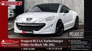Jual bekas KM 41RB Peugeot RCZ 1.6 Turbocharger White On Black NIK 2012,lokasi di Jakarta Selatan