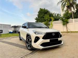 Jual bekas KM 5 RIBU Toyota Yaris Cross S GR Hybrid TSS Putih 2025 LIKE NEW,lokasi di  ,Tangerang Kota