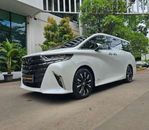 Jual bekas KM 50 Perak Toyota Alphard G Hybrid 2025 low km record modelista,lokasi di Jakarta Selatan