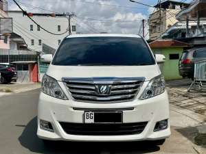 Jual bekas KM 66rb Toyota Alphard 2.4 G ATPM 20142015 BG kredit tukar tambah,lokasi di Palembang Kota