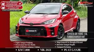 Jual bekas KM 7RB Toyota GR Yaris 1.6L Turbocharger MT NIK 2021,lokasi di Jakarta Selatan