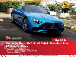 Jual bekas KM 900 PERAKMercedes Benz Mercy AMG SL43 SL 43 Cabrio 2023 2024,lokasi di Jakarta Selatan