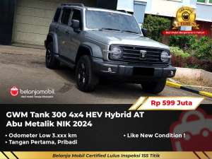 Jual bekas KM LOW 3RBGWM Tank 300 4x4 HEV Hybrid AT Abu 20242025,lokasi di Tangerang Selatan Kota