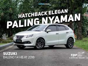 Jual bekas KM LOW BALENO HB AT 2018 SUZUKI HATCHBACK AUTOMATIC,lokasi di Bogor Kab.