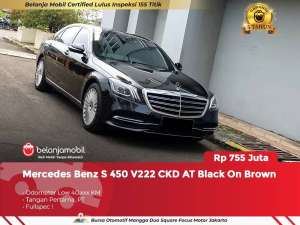 Jual bekas KM LOWMercedes Benz Mercy S450 S 450 V222 CKD AT 2018 2019,lokasi di Jakarta Selatan