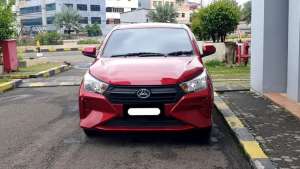 Jual bekas Km16rb daihatsu ayla x cvt matic 2025 merah,lokasi di Jakarta Selatan