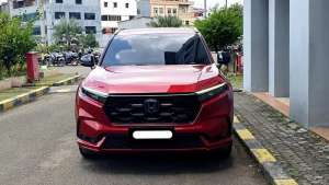Jual bekas Km17rb honda crv rs hybrid sensing 2024 merah sunroof,lokasi di Jakarta Utara
