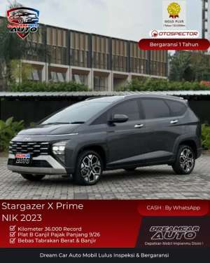 Jual bekas KM36RB Hyundai Stargazer X Prime NIK 2023,lokasi di Jakarta Barat