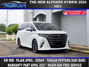 Jual bekas Km9rb BUNGA4 B 168 IMW TaxAPRIL Genap Toyota ALPHARD HYBRID 2024,lokasi di Jakarta Selatan