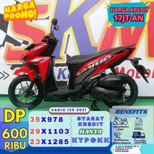 Jual bekas Kredit dp 600rb proses 1hari vario 125 2021,lokasi di  ,Bogor Kota