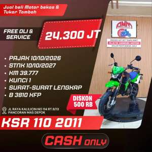 Jual bekas KSR 110 2011 PAJAK HIDUP CASH ONLY KREDIVO INDODANA SPAYLATER ALISTA,lokasi di Bekasi Kota