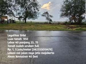 Lahan istimewa dekat banyak fasum jetis mojokerto lokasi di Mojokerto Kab., tersedia melalui melalui situs Olx