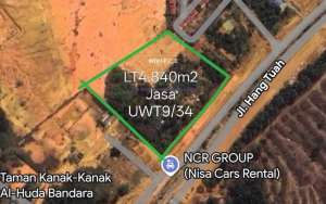 Lahan Jalan Utama seberang Bandara Hang Nadim Arah ke Batu Besar lokasi di Batam Kota, tersedia melalui melalui situs Olx