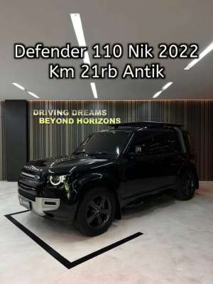 Jual bekas Land Rover Defender 110 2.0 300PS SE 4x4 AT 2022 Hitam Km21rb B2941UJA,lokasi di Jakarta Selatan