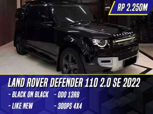 Jual bekas Land Rover Defender 110 2.0 300PS SE 4x4 2022 Black Hitam P300 P 300,lokasi di Jakarta Selatan