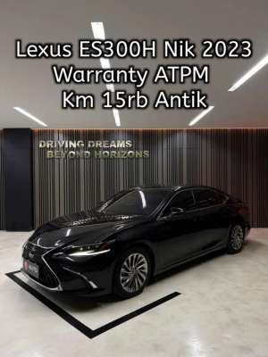 Jual bekas Lexus ES300H 2024 ES300 Hybrid Hitam Nik 2023 Km15rb B888BAF,lokasi di Jakarta Pusat