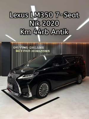 Jual bekas Lexus LM 350 LM350 AT 2021 Hitam 7-Seater Km44rb Nik 2020 B2522BRF,lokasi di Jakarta Pusat