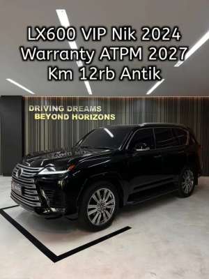 Jual bekas Lexus LX600 VIP 4-Seater 2024 Hitam Km12rb B888OM,lokasi di Tangerang Kota