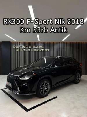 Jual bekas Lexus RX300 RX300T F-Sport 2019 Hitam Km53rb B2008GH Nik 2018,lokasi di Jakarta Pusat