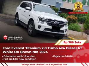 Jual bekas LOW KM 10RBFord Everest Titanium 2.0 Turbo Diesel 4x4 20242025,lokasi di Jakarta Selatan