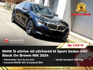 Jual bekas LOW KM 11RBBMW i5 i 5 eDrive 40 eDrive40 M Sport G60 20242025,lokasi di Jakarta Selatan
