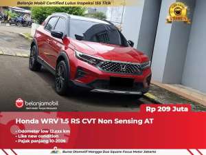 Jual bekas LOW KM 12RBHonda WR-V WRV WR V 1.5 RS CVT Non Sensing 2023 2024,lokasi di Bekasi Kota