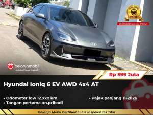 Jual bekas LOW KM 12RBHyundai Ioniq 6 EV AWD 4x4 20232024,lokasi di Jakarta Barat