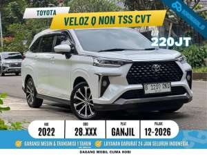 Jual bekas LOW KM 28rbToyota Veloz Q Non TSS Metik 2022 Putih,lokasi di Jakarta Selatan