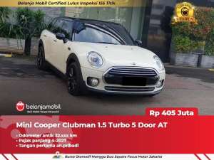 Jual bekas LOW KM 32RBMini Cooper MiniCooper Clubman 1.5 5 Door AT 2016 2017,lokasi di Jakarta Utara